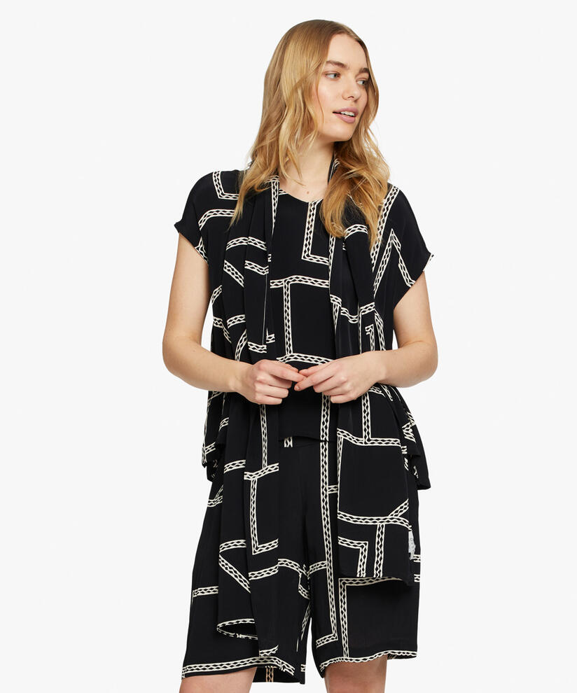 ALONG SCARF, Black