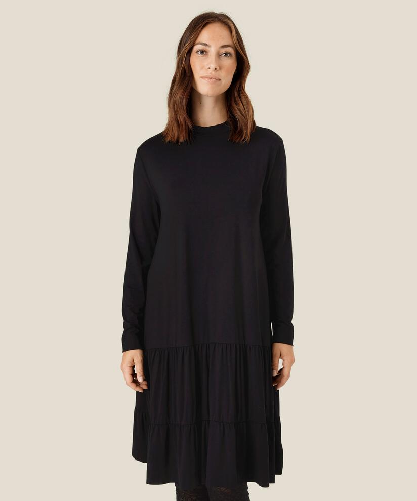 NORIS JERSEY KLÄNNING, Black