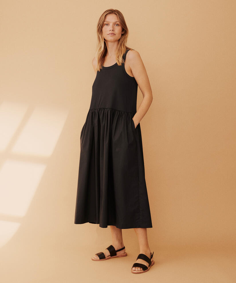 Naha JERSEY Klänning, Black