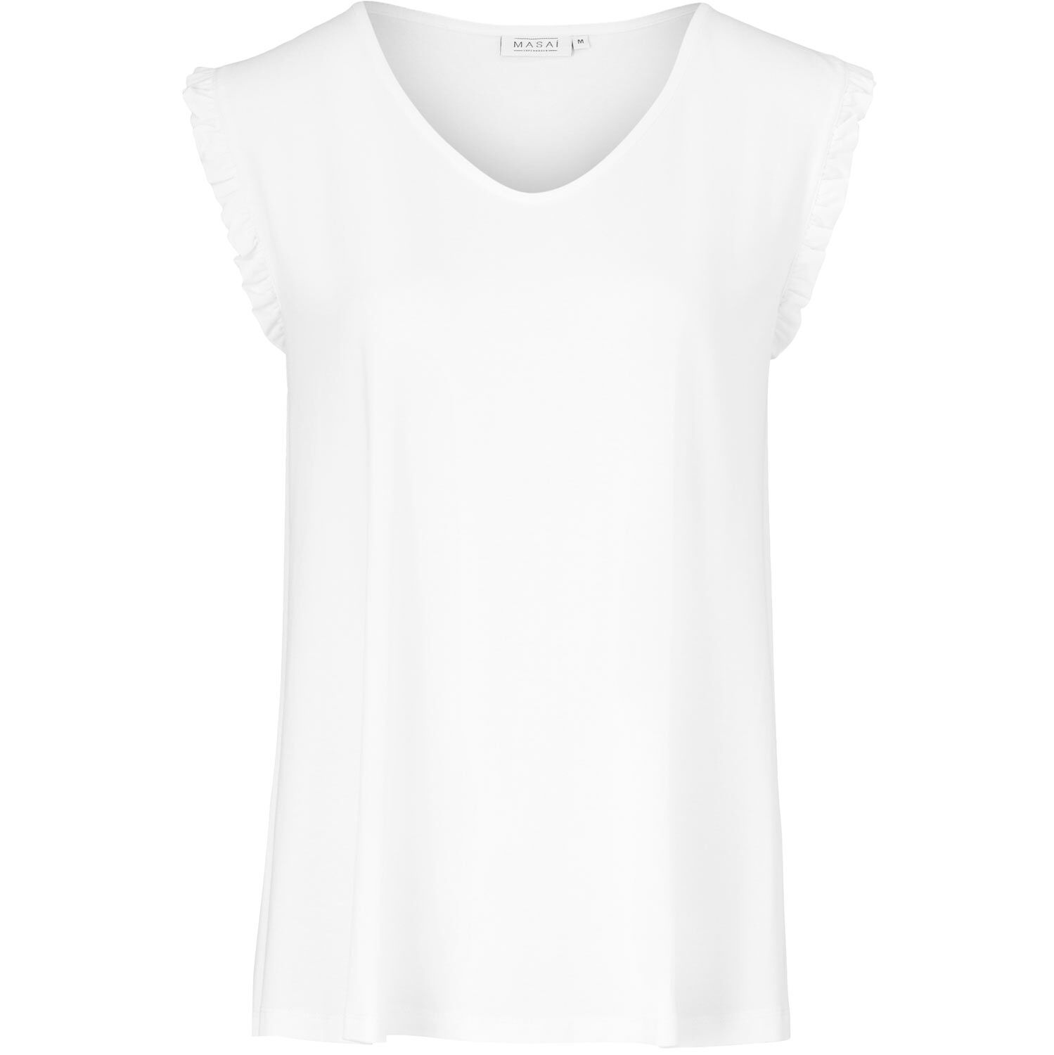 Edwina Jersey topp, White