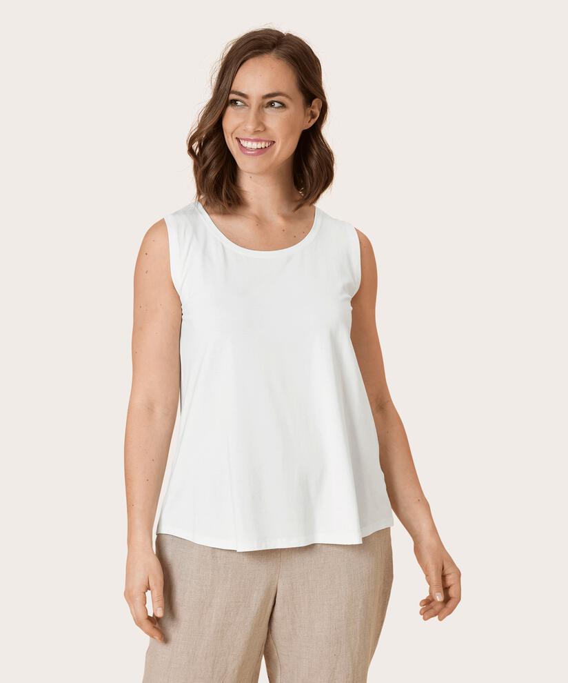 ELISA JERSEY TOP, White, hi-res