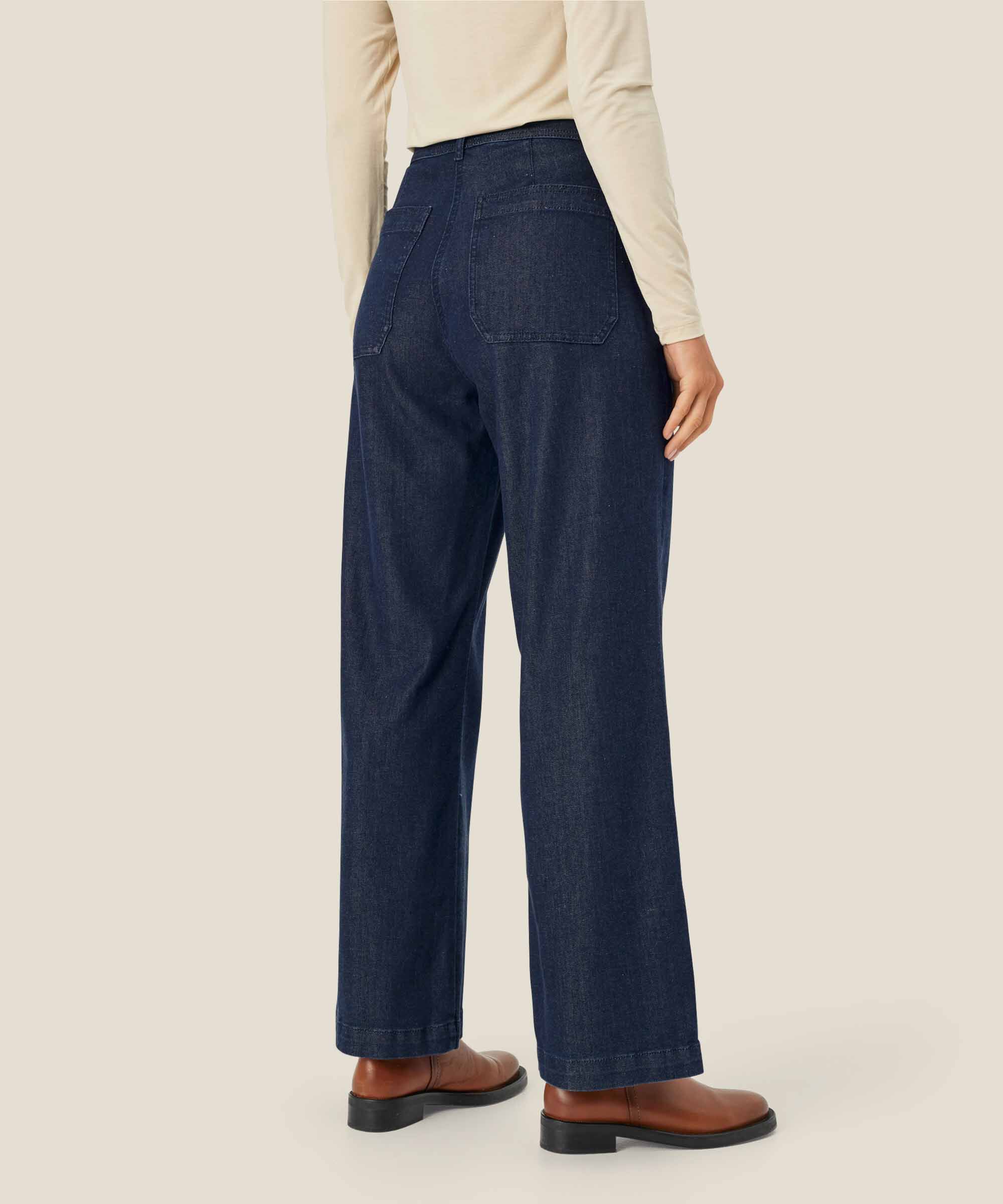 Ponita Denim Byxor, Dark Denim