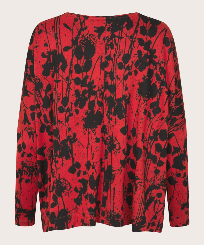 Barr JERSEY Topp, Scarlet Sage