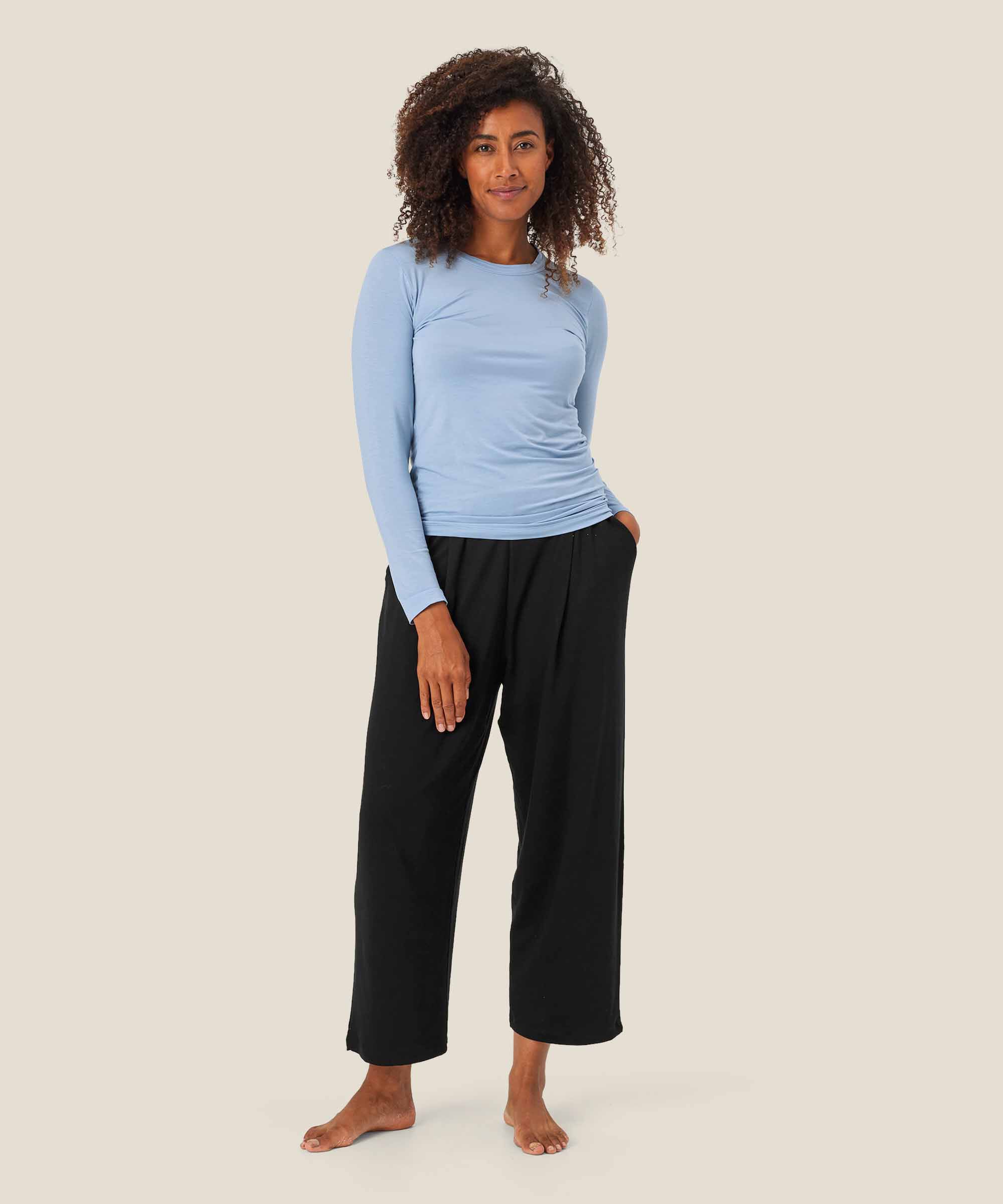 Doritla JERSEY Topp, Blue Fog