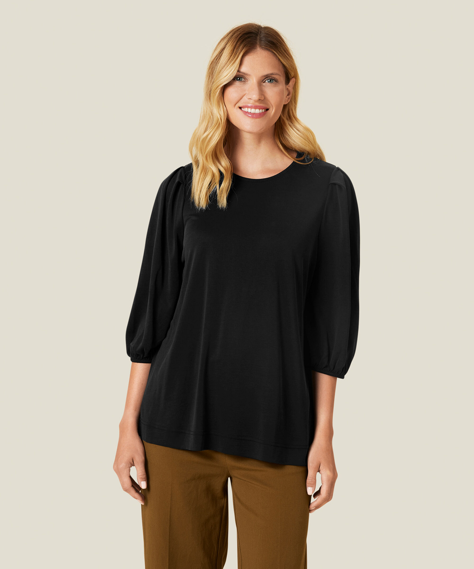 BINTA JERSEY TOPP, Black