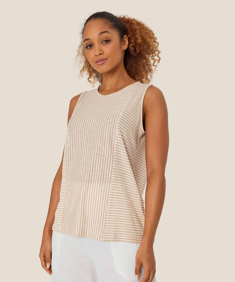 Da JERSEY Topp, Pale Khaki