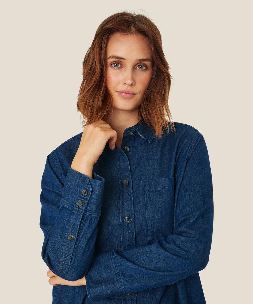 Indiba Skjorta, Dark Denim