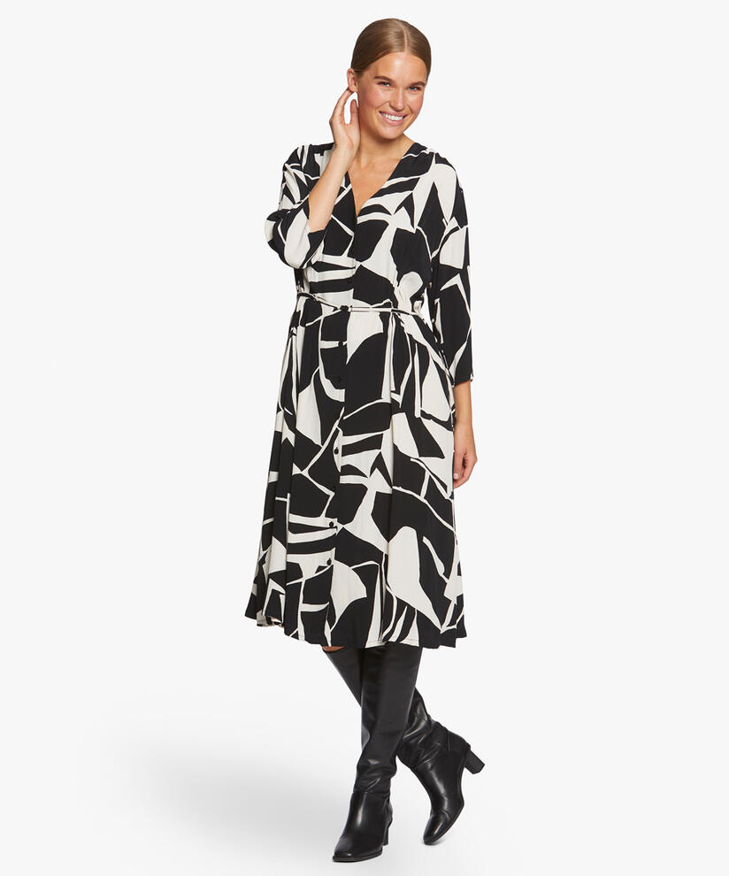 NINI SKJORTKLÄNNING, Black