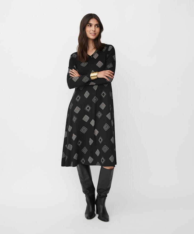 Natsuko JERSEY Klänning, Black