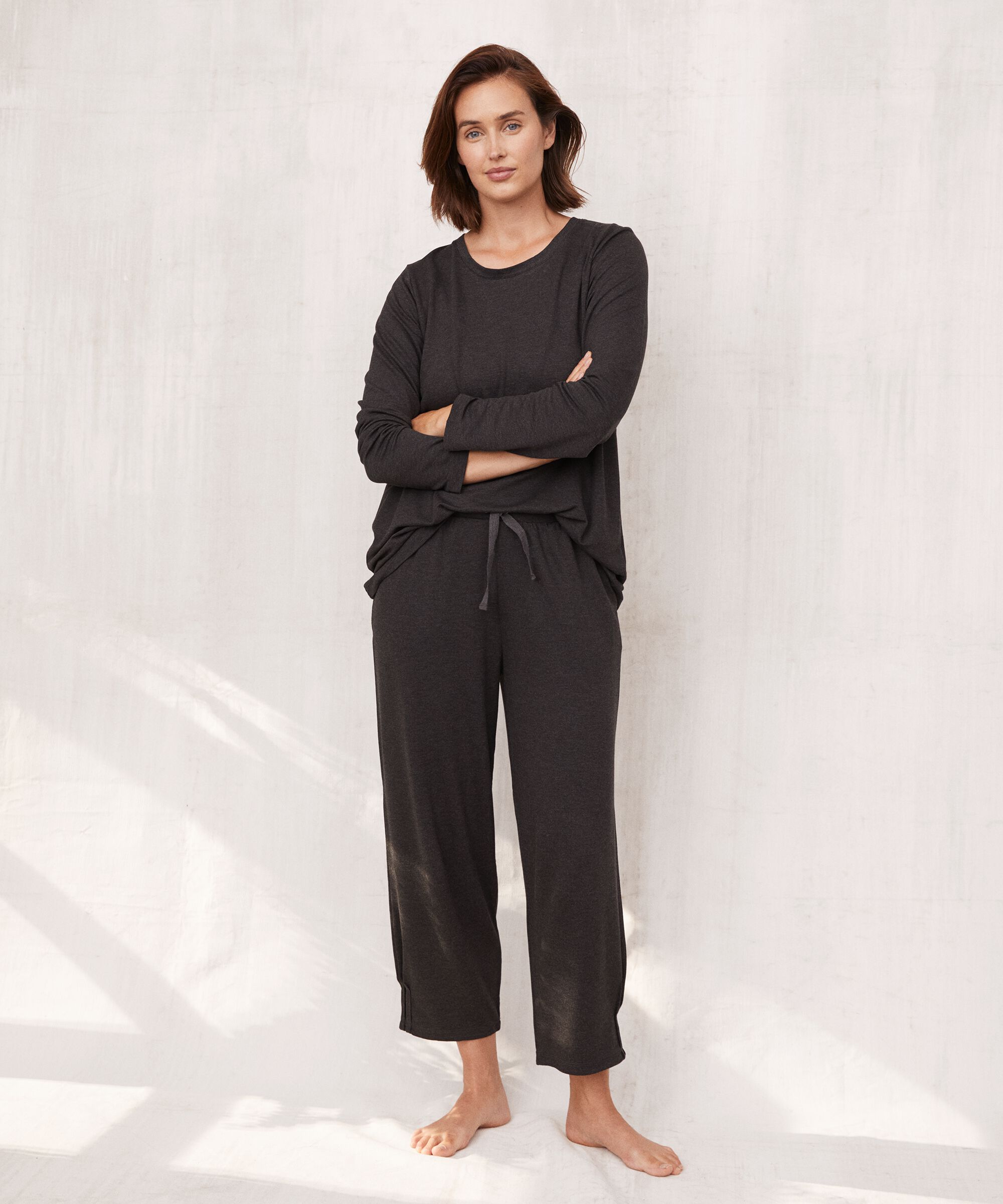 PERSINI JERSEY BYXOR, D. Grey mel.