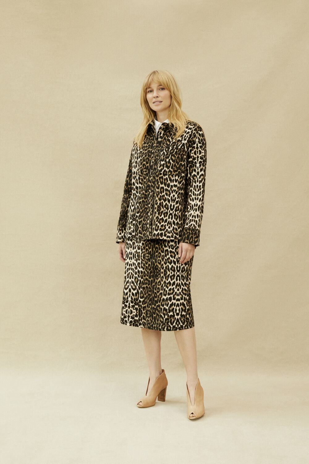 Indiba Denim Skjorta - Otter, Sanelith Denim Kjol - Otter