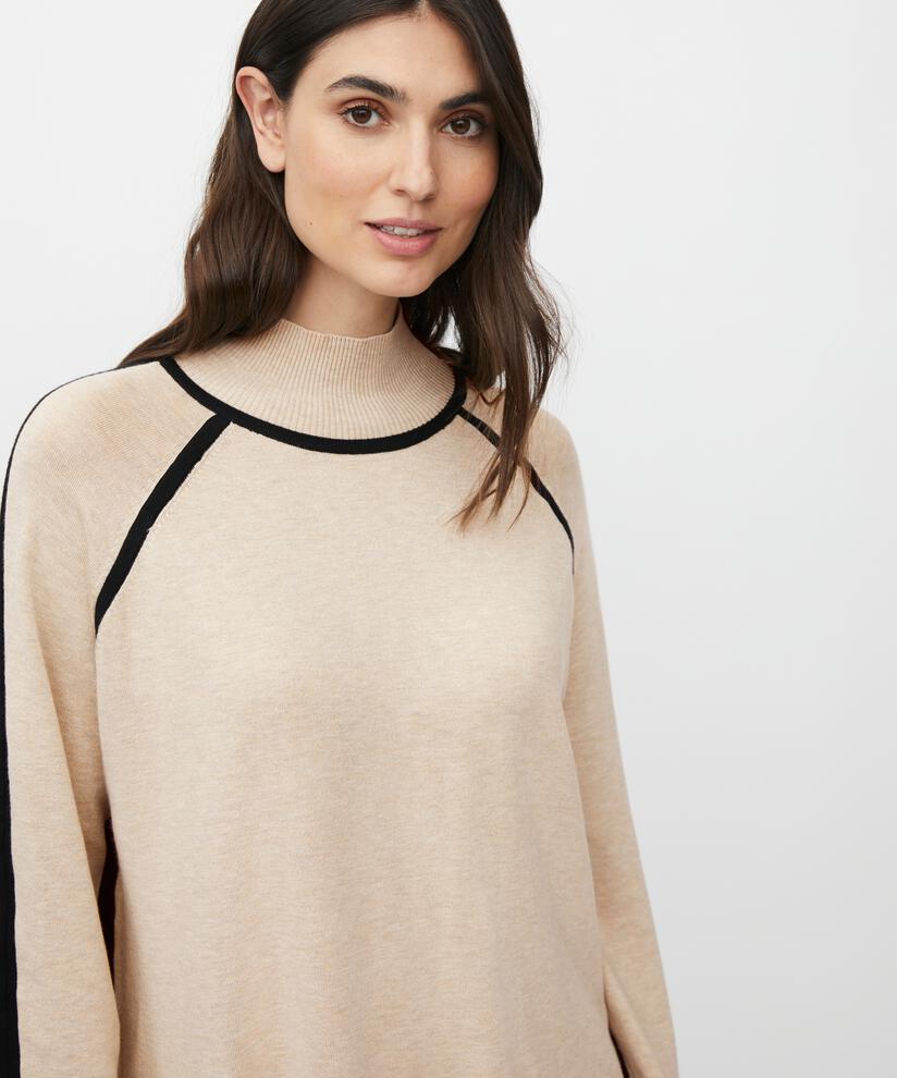 Freyane topp, L beige mel