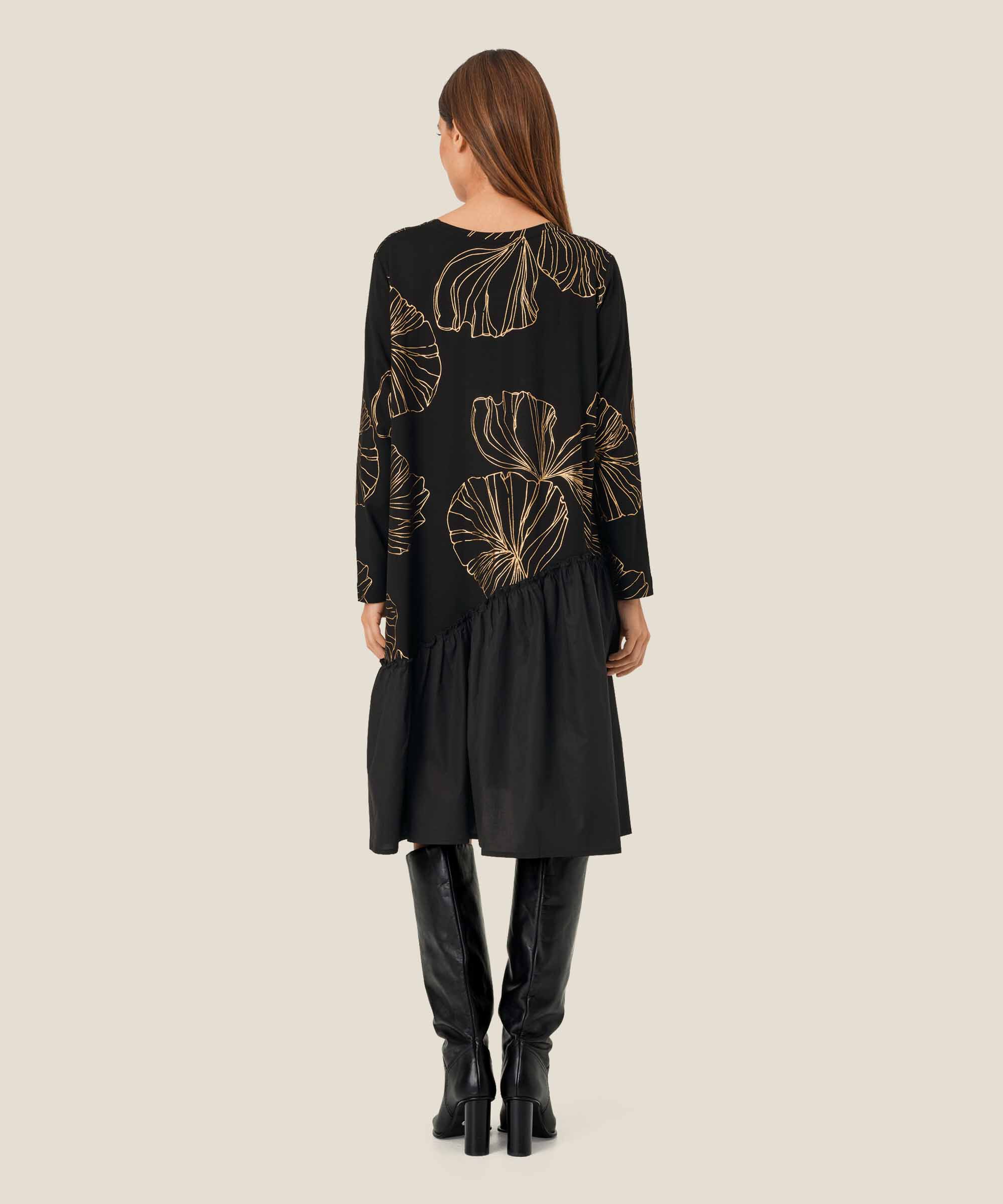 Nellina JERSEY Klänning, Gold