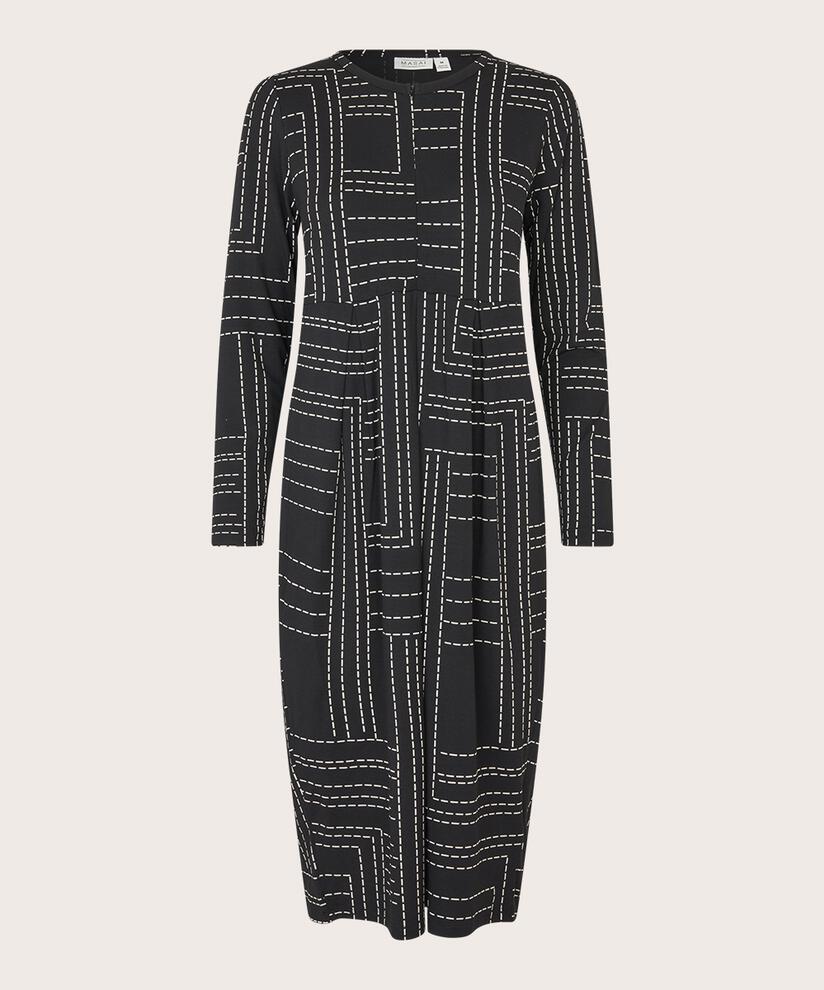 Namoli Jersey Klänning, Black