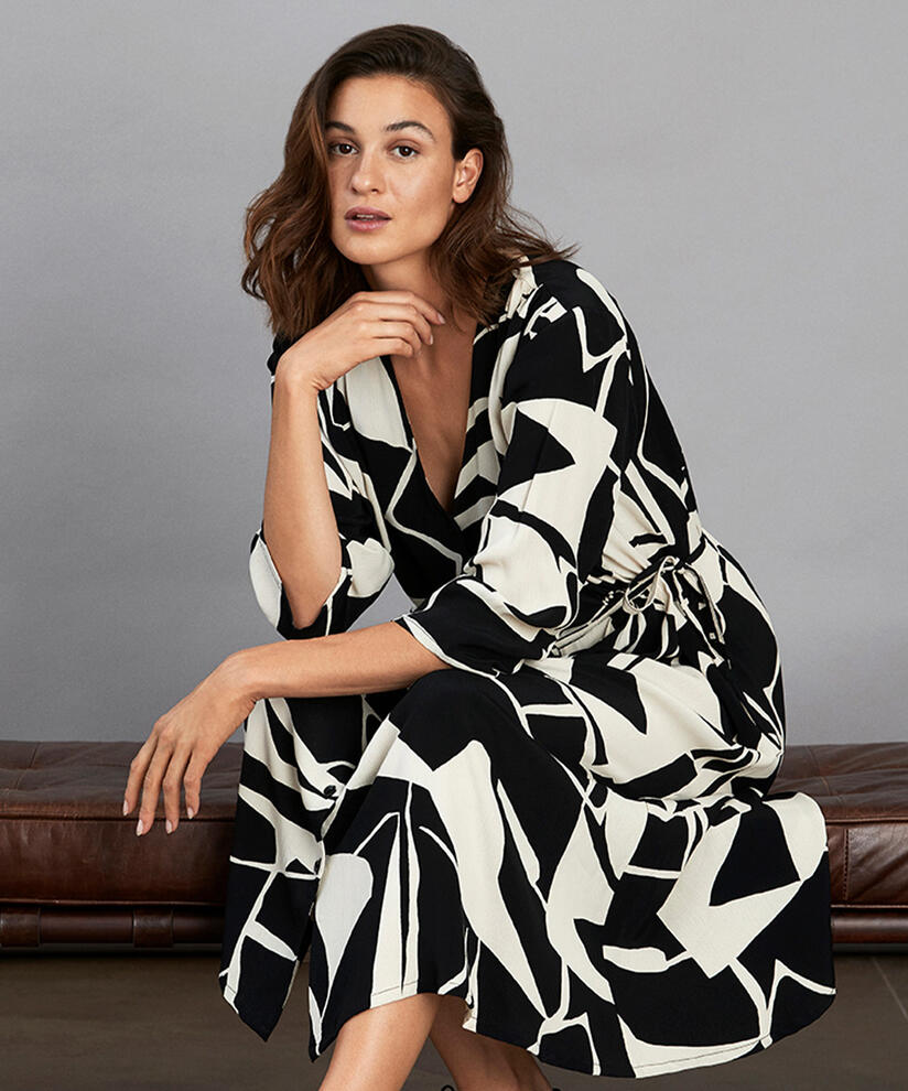 NINI SKJORTKLÄNNING, Black