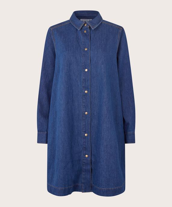 Ingelena Denim Skjorta , Dark Denim