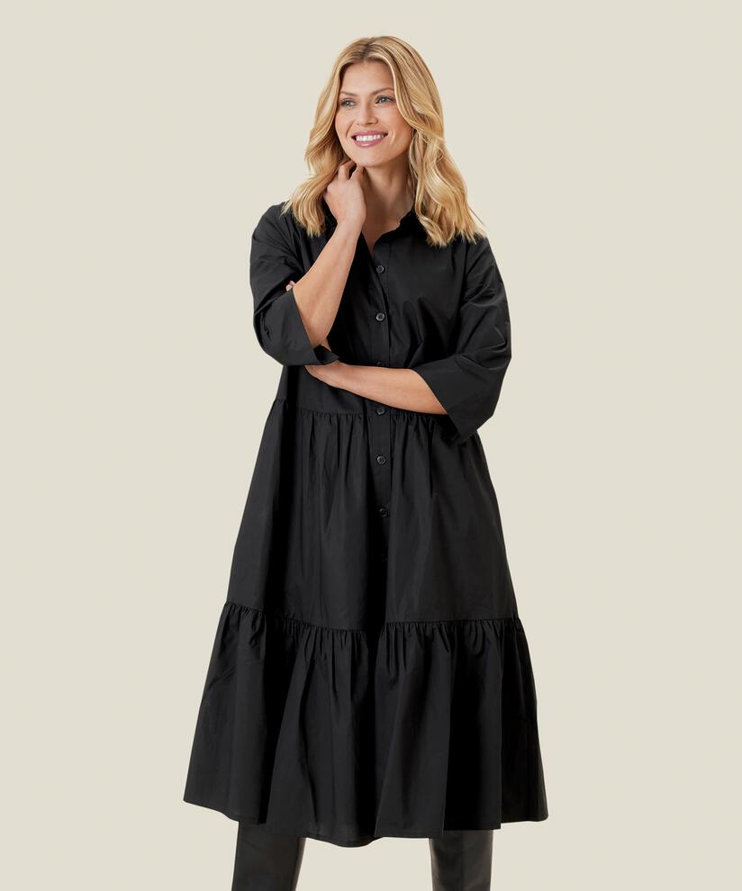 NYDILLA SKJORTKLÄNNING, Black