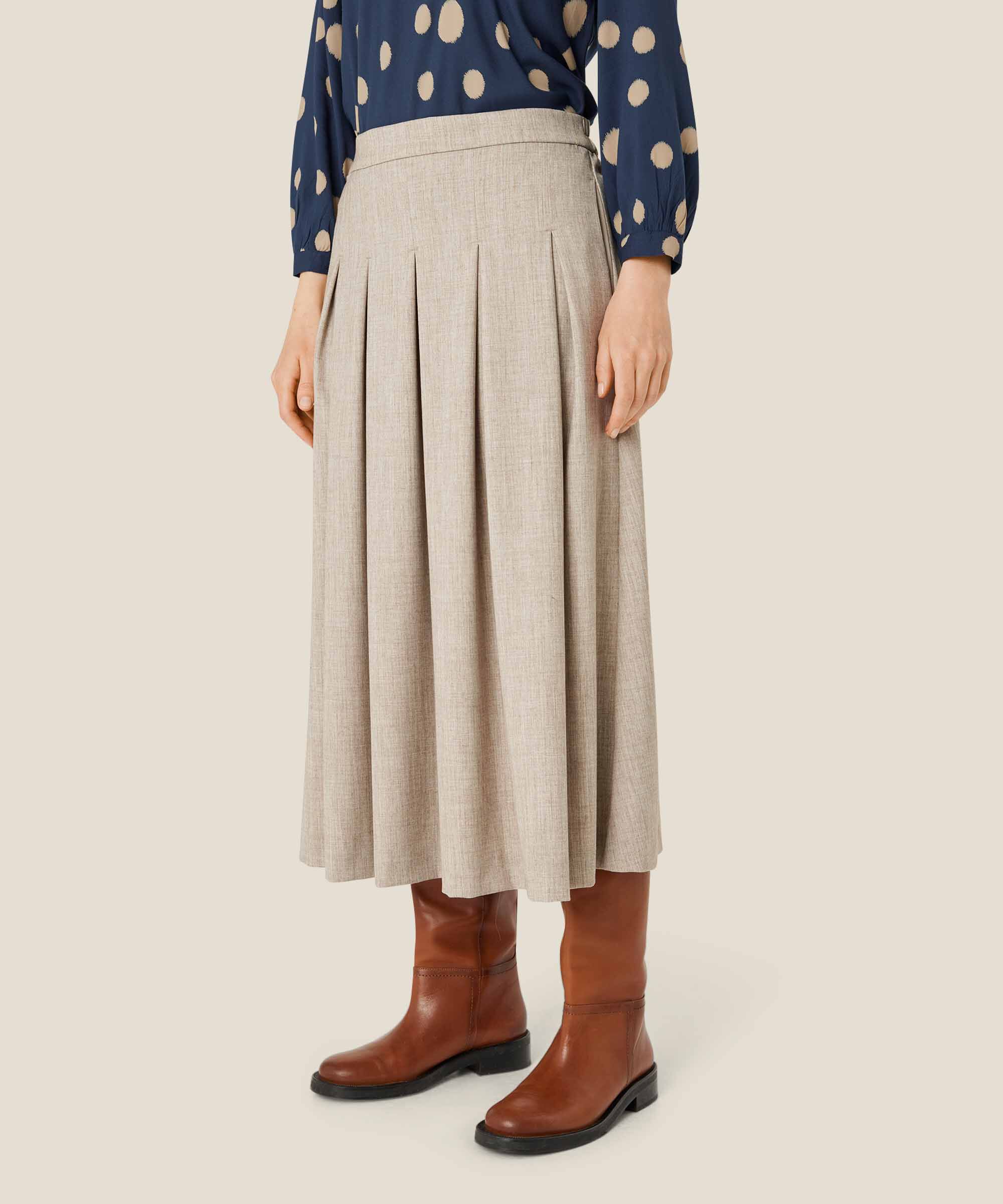 Summer Kjol, Beige melange