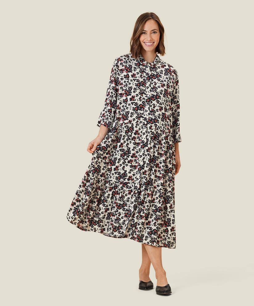 NYDILLA SKJORTKLÄNNING, Spiced Coral
