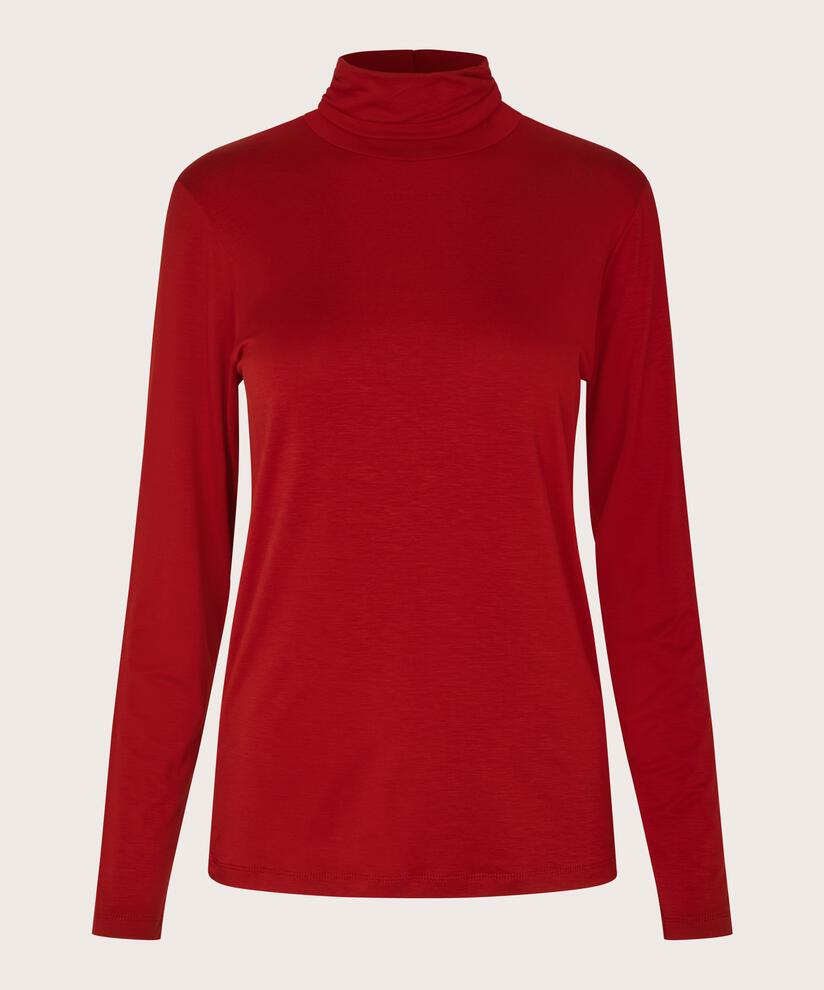 Brooklyn JERSEY Topp, Red Dahlia