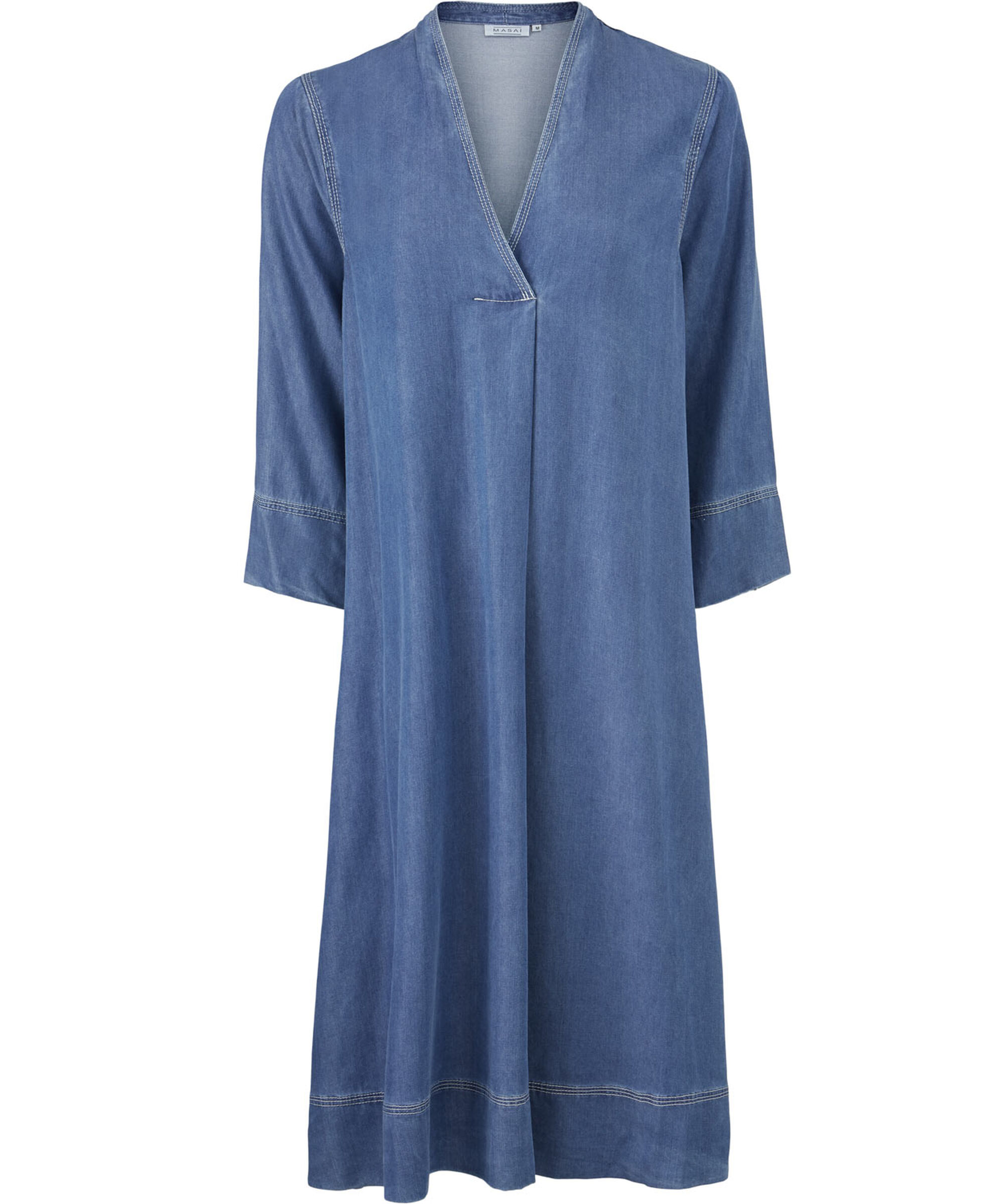 NILSA KLÄNNING, Blue Denim