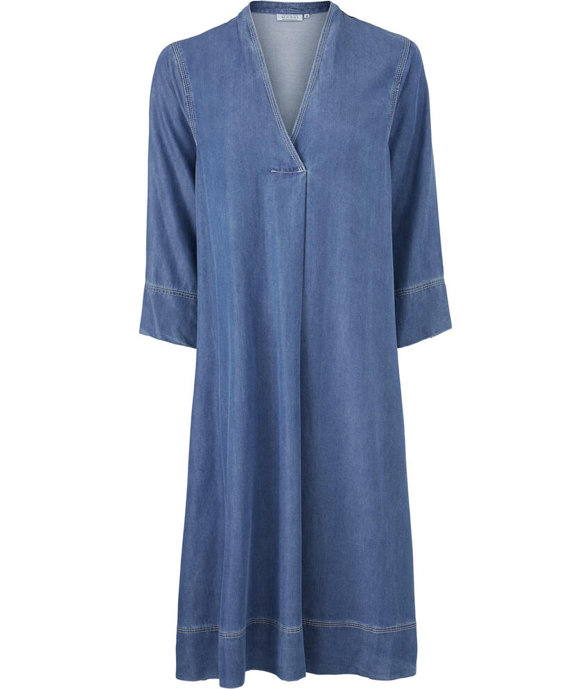 NILSA KLÄNNING, Blue Denim