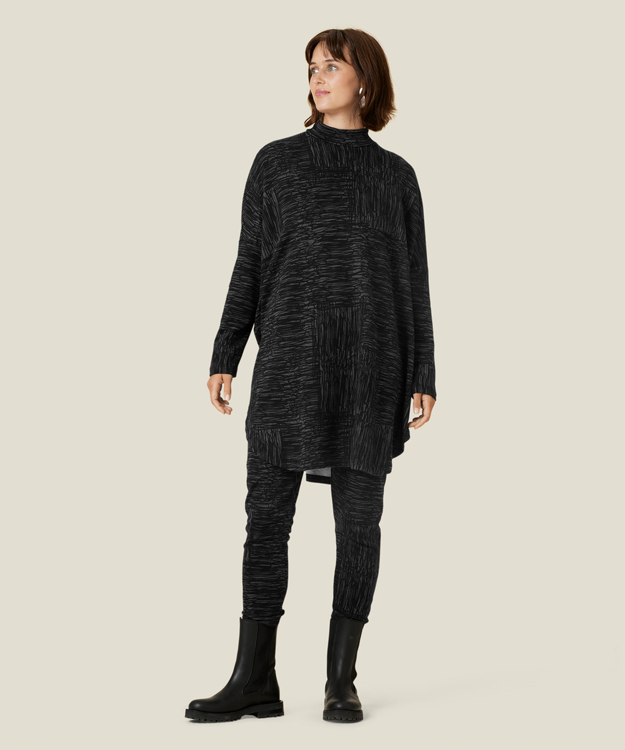 GILMA JERSEY TUNIKA, Black