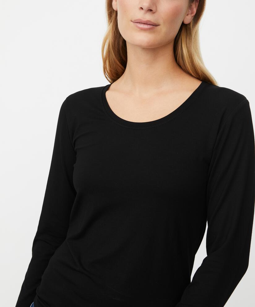 Creama JERSEY Topp, Black