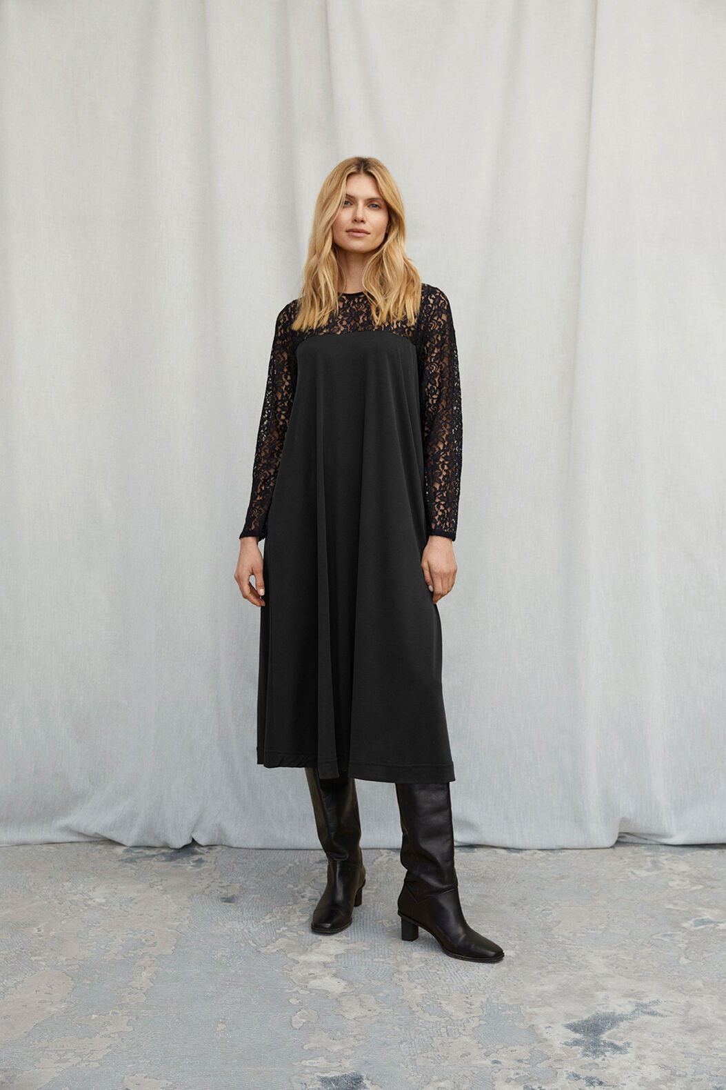 NERIDA JERSEY KL&Auml;NNING, Black