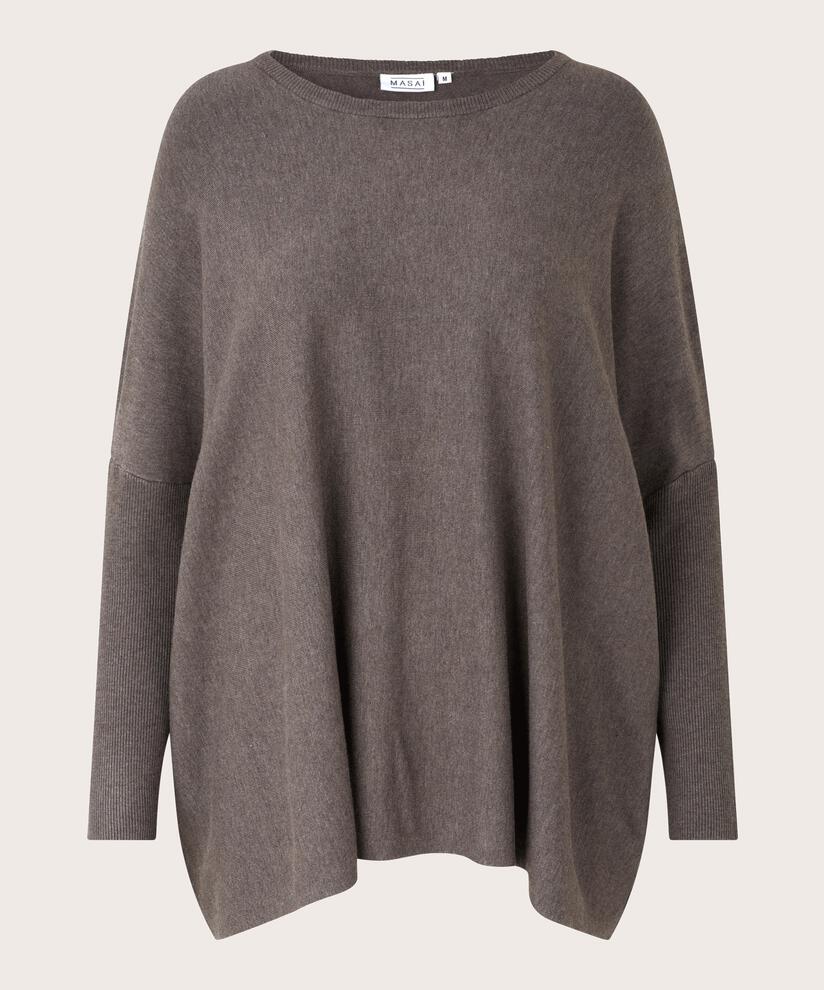 Fanasi Topp, Brown melange, hi-res