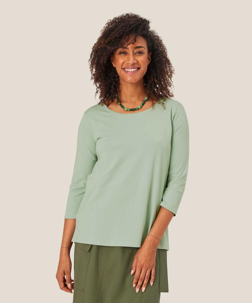 Cecille JERSEY Topp, Frosty Green