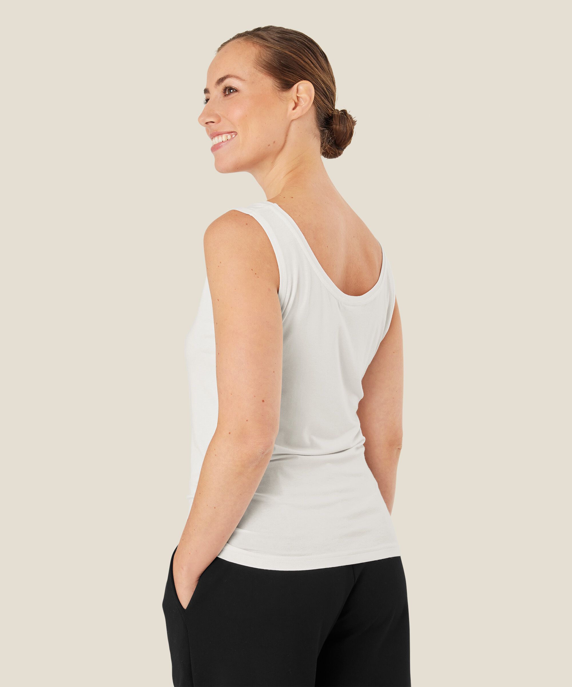 Els JERSEY Topp, Cream