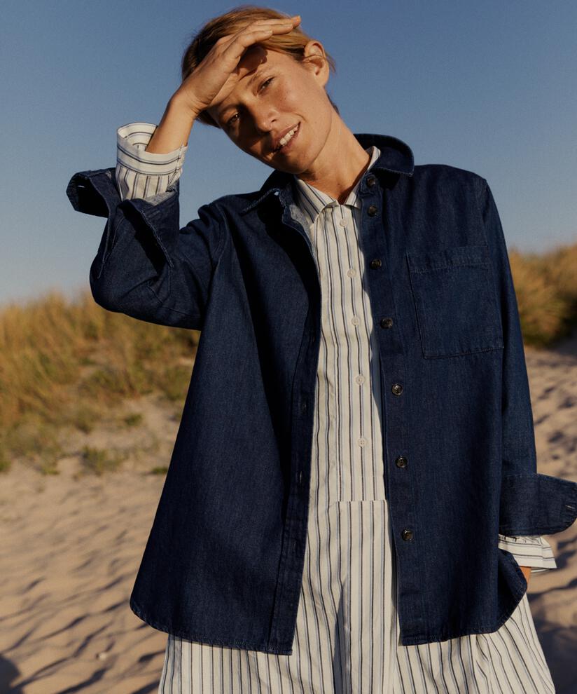 Indiba Skjorta, Dark Denim