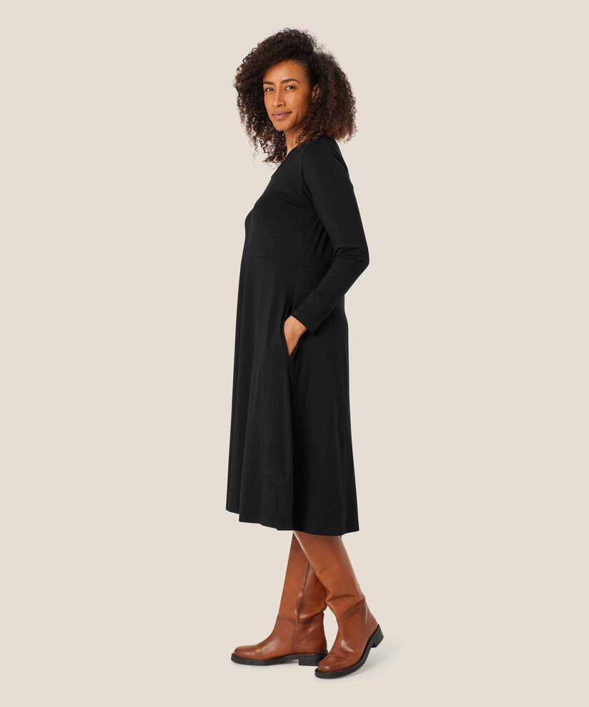 Natsuko JERSEY Klänning, Black