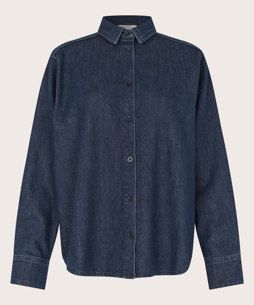Ishana Denim Skjorta, Dark Denim