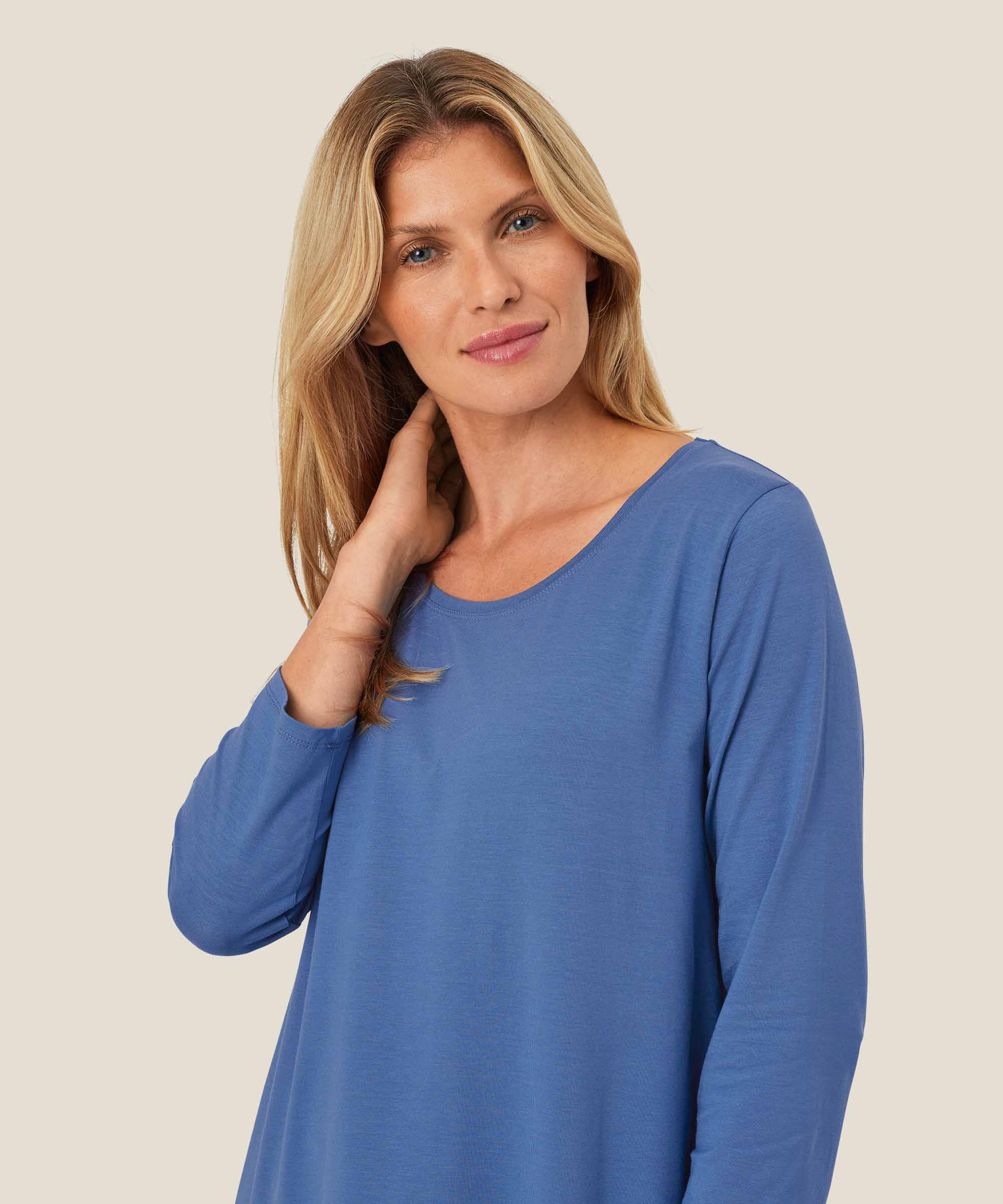 Cecille JERSEY Topp, Federal Blue