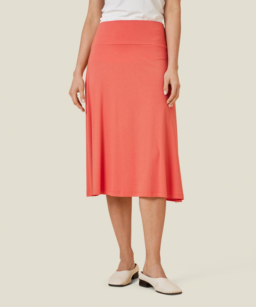 Saba JERSEY Kjol, Spiced Coral, hi-res