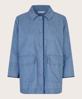 Imanea Denim Skjortjacka, Blue Denim