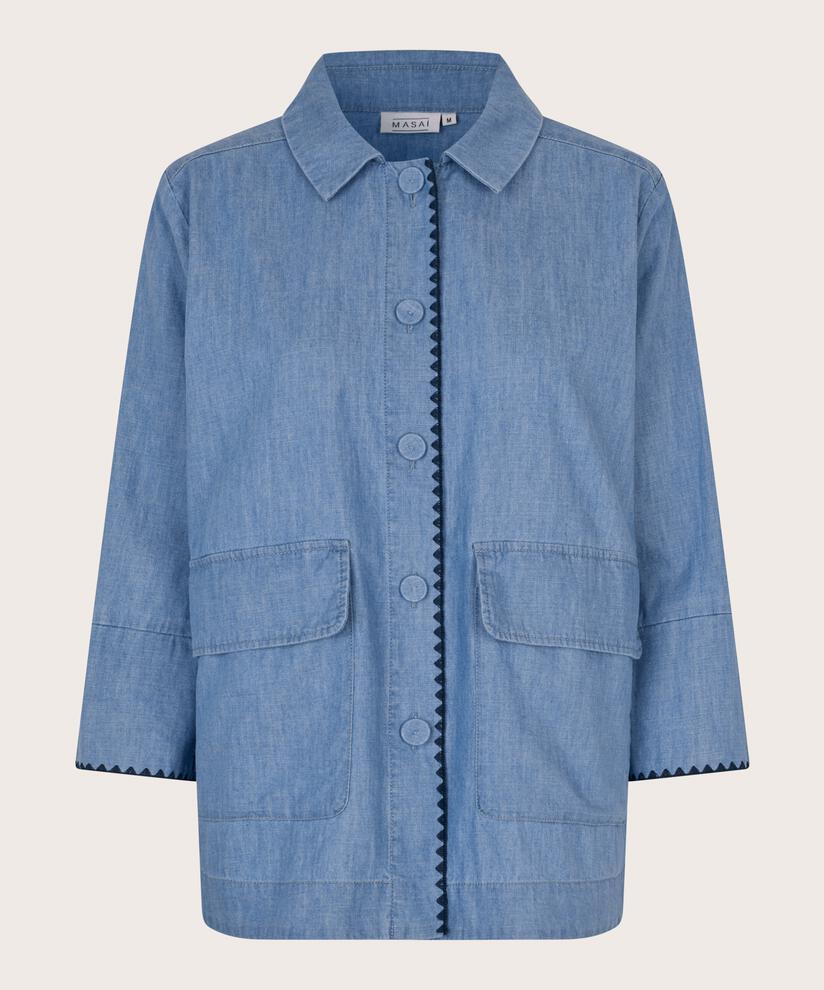 Imanea Denim Skjortjacka, Blue Denim