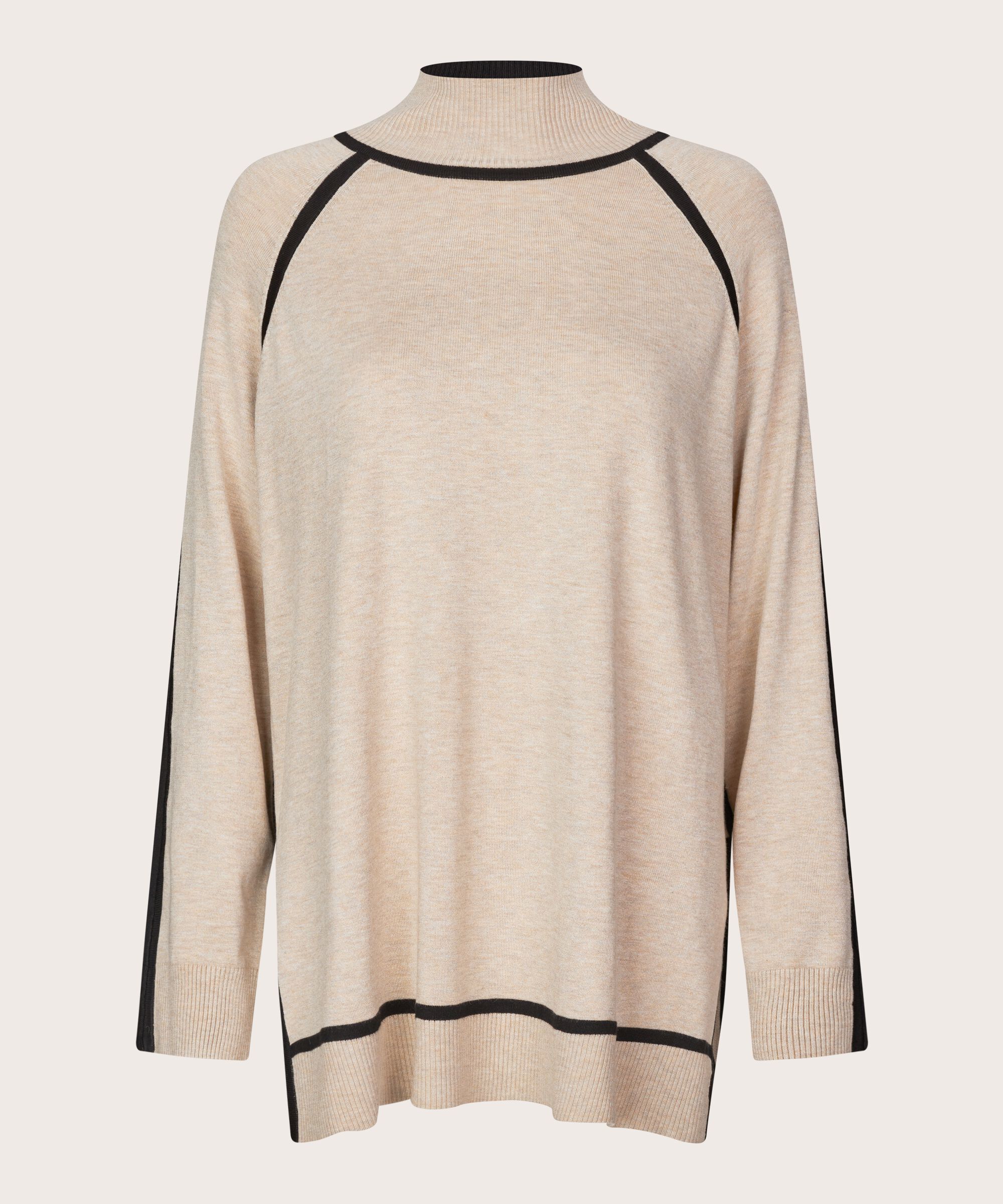 Freyane topp, L beige mel