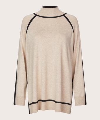 Freyane topp, L beige mel