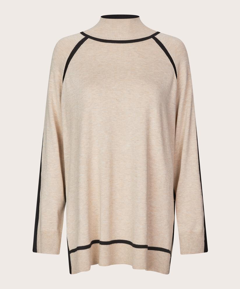 Freyane topp, L beige mel