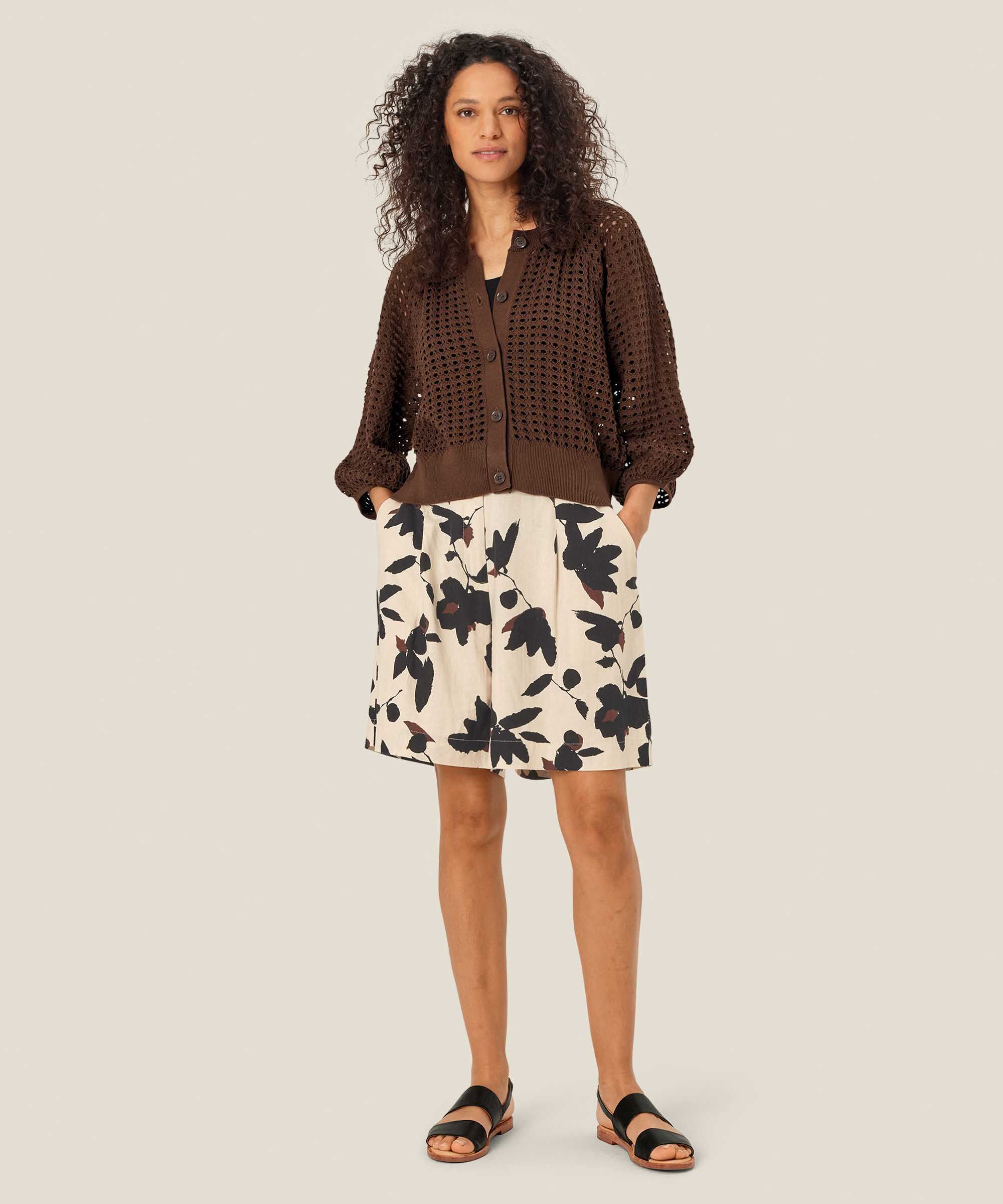 Pauletta Shorts, Chestnut