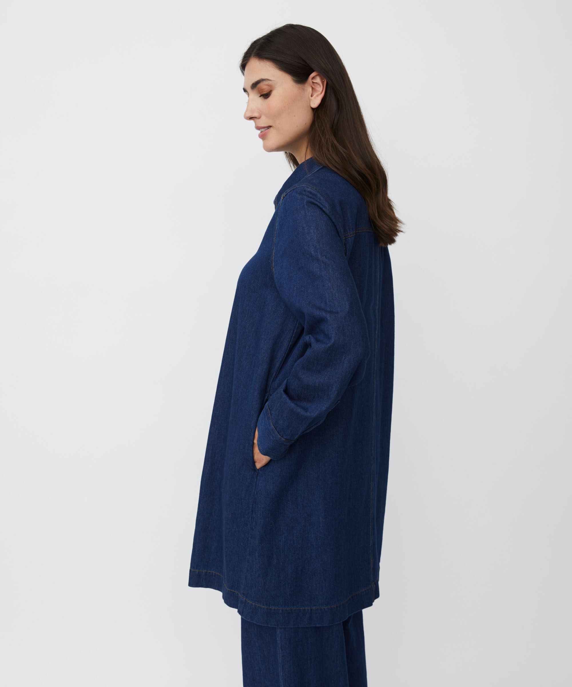 Ingelena Denim Skjorta , Dark Denim