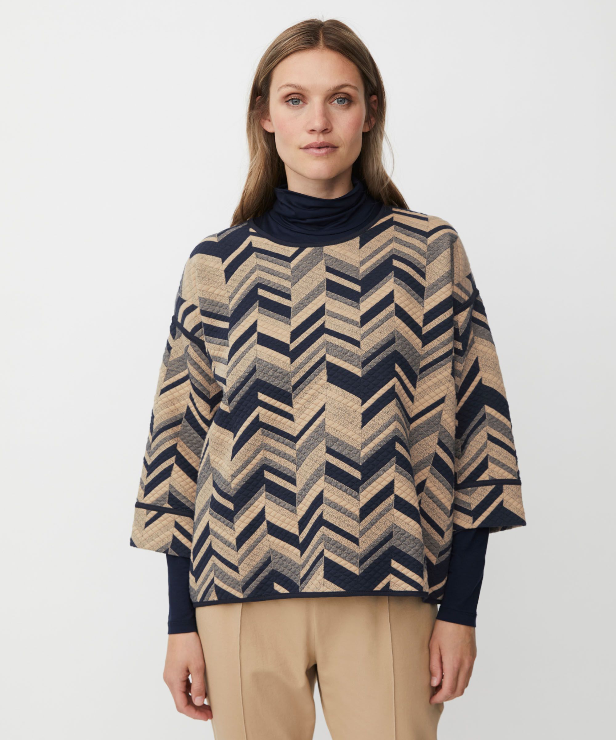 Briella JERSEY topp, Travertine