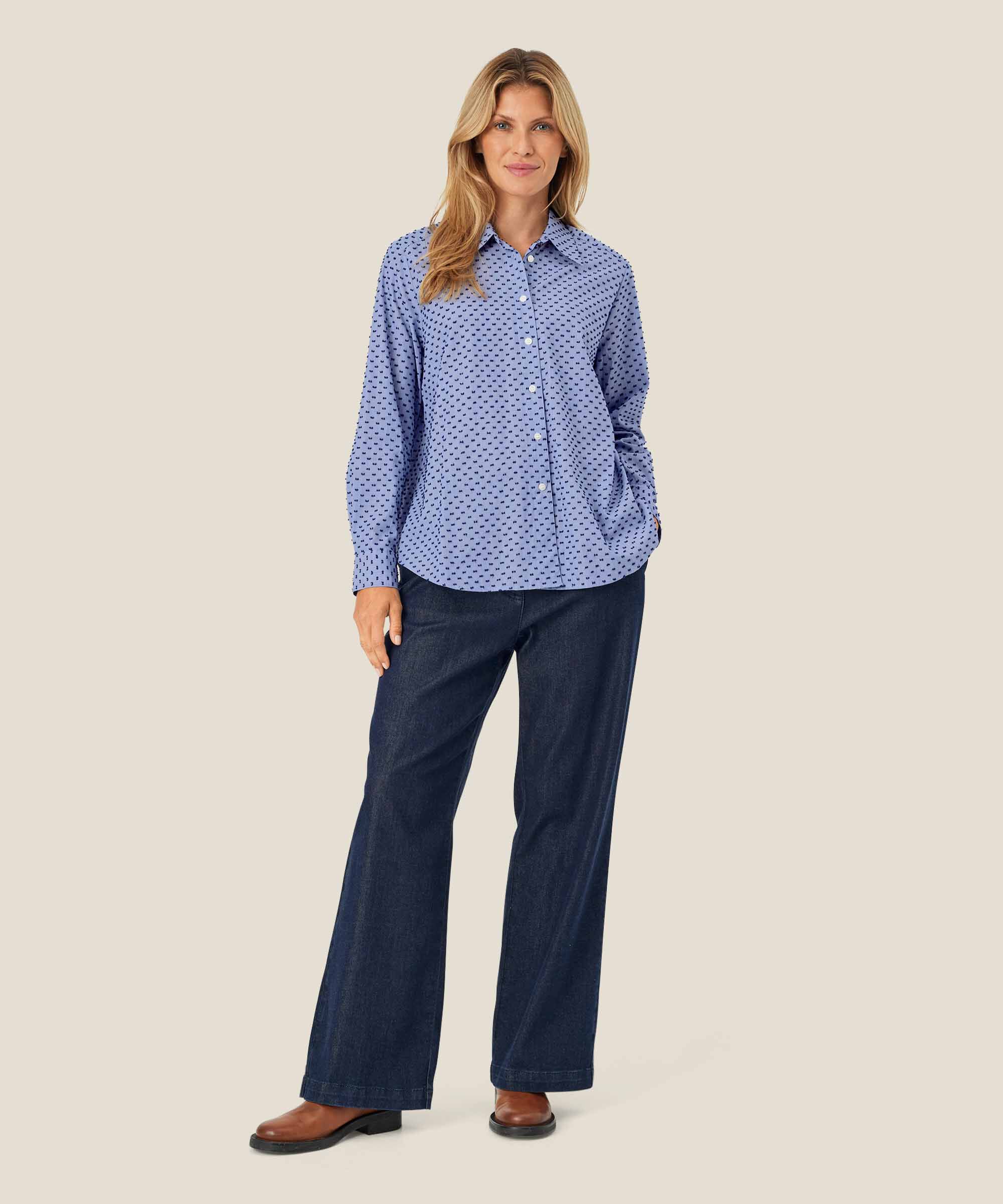 Ponita Denim Byxor, Dark Denim