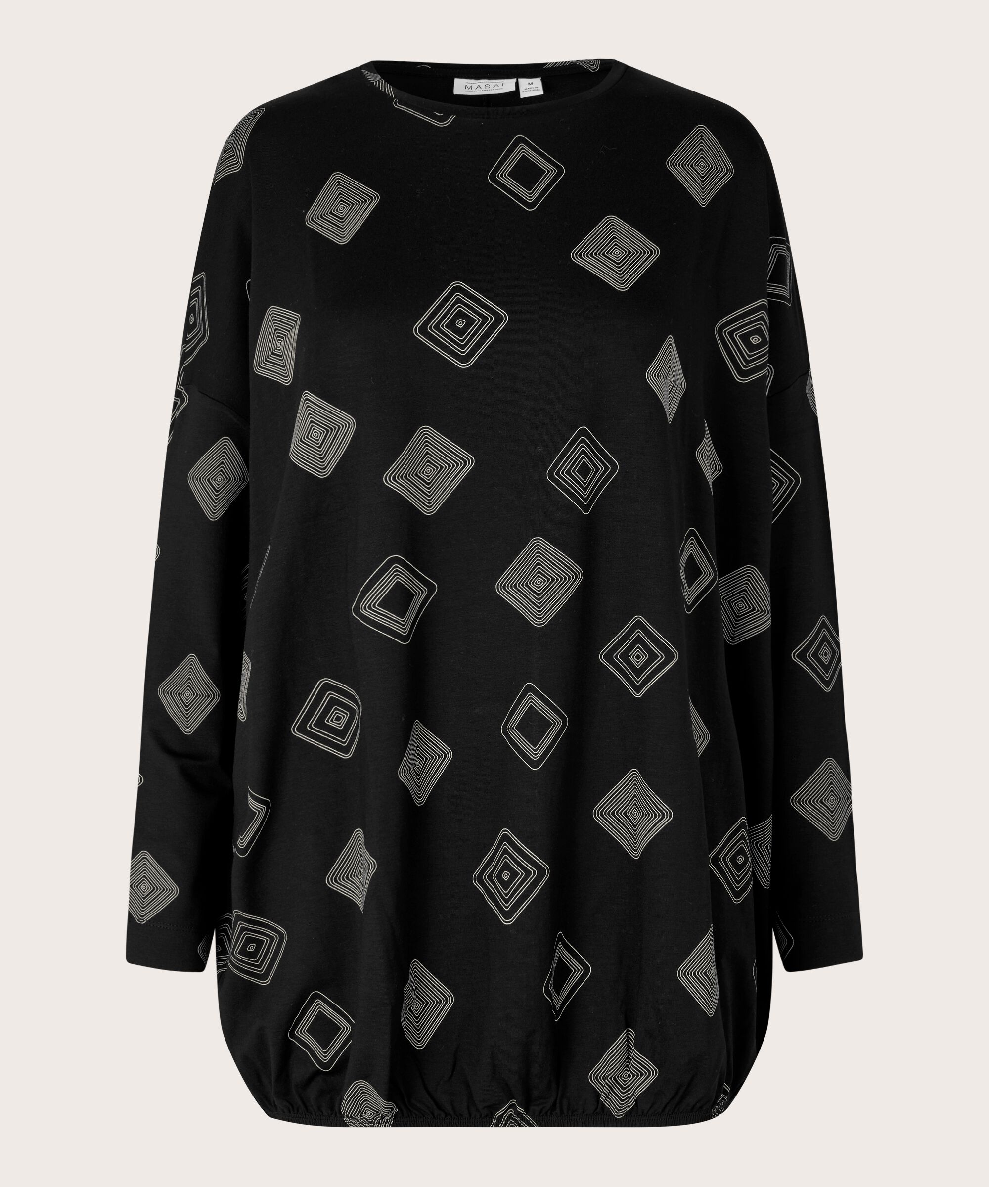 Baggy JERSEY topp, Black