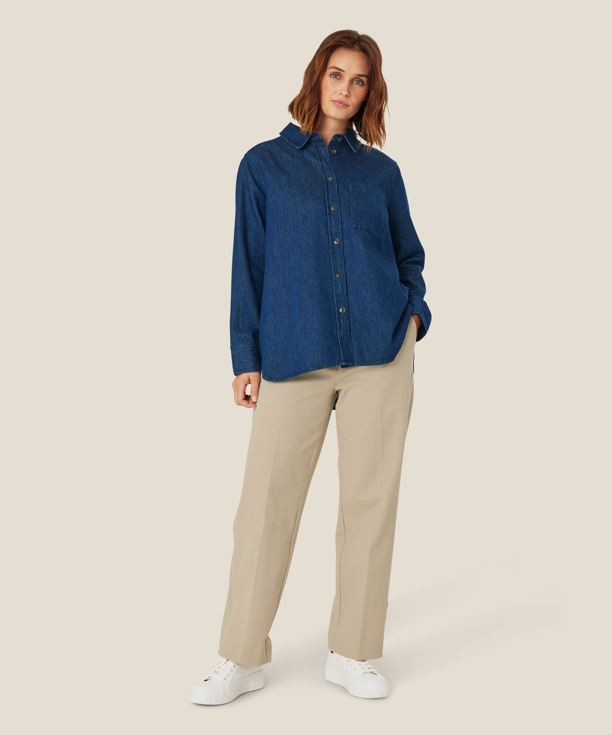 Indiba Skjorta, Dark Denim