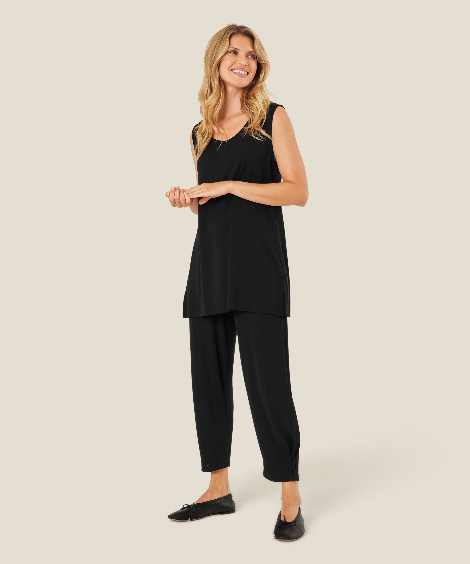 Patti JERSEY Byxor, Black