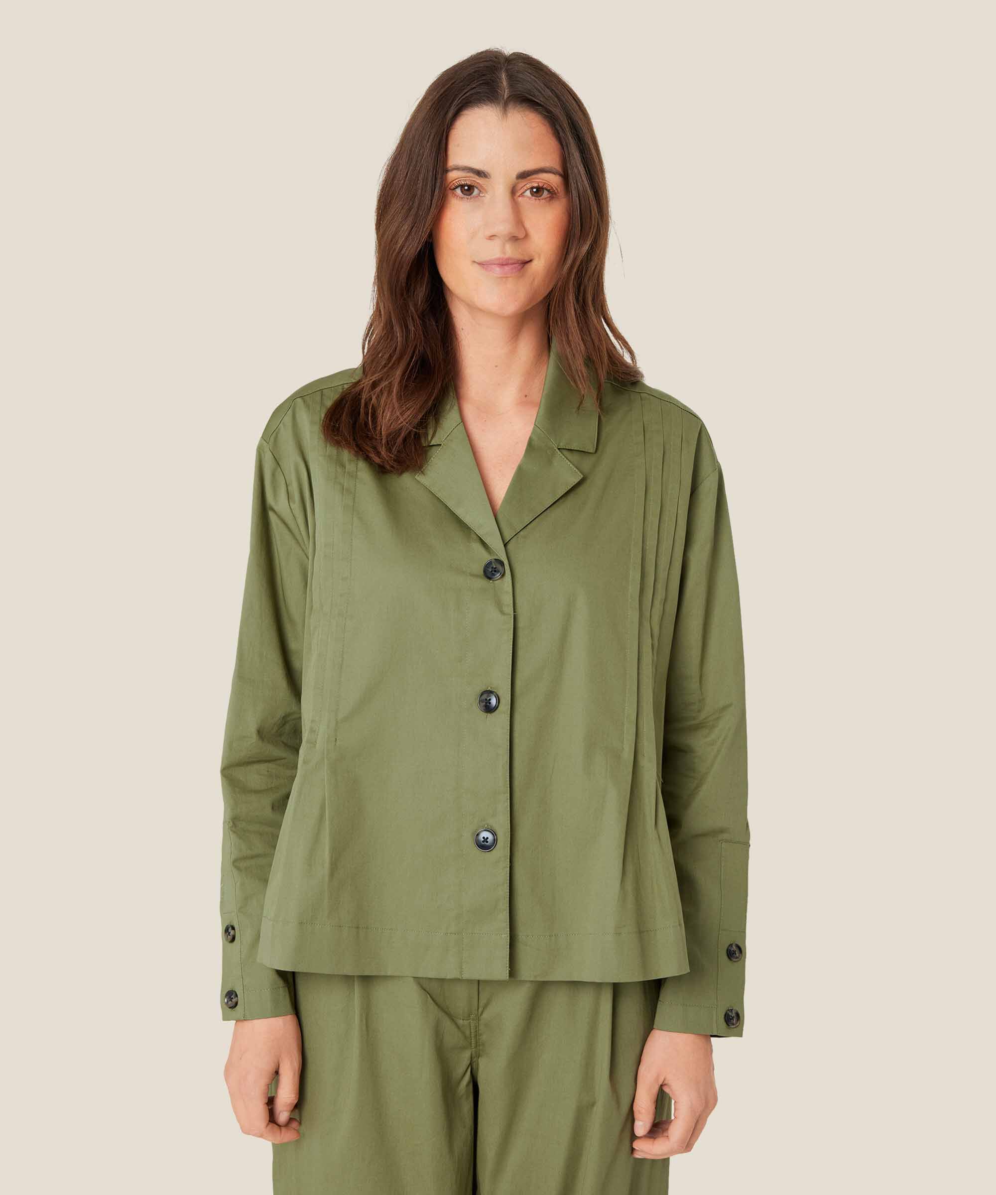 Icara Skjortjacka, Loden Green